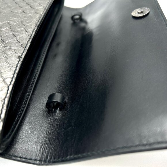 Christian Dior Street Chic Metallic Snakeskin Clutch - Picture 12 of 12